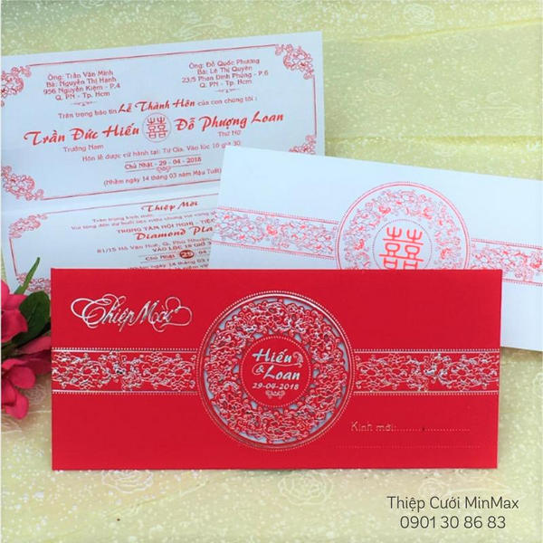 các mẫu thiệp cưới đẹp 2021