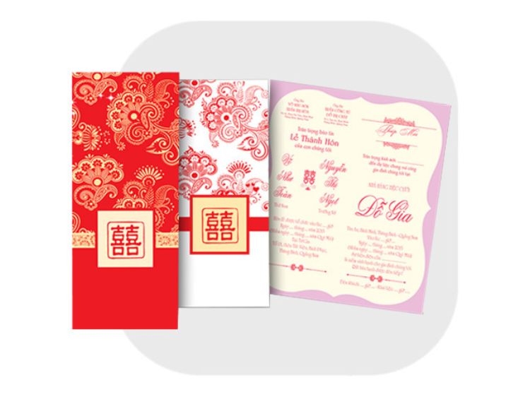 Thiệp cưới truyền thống