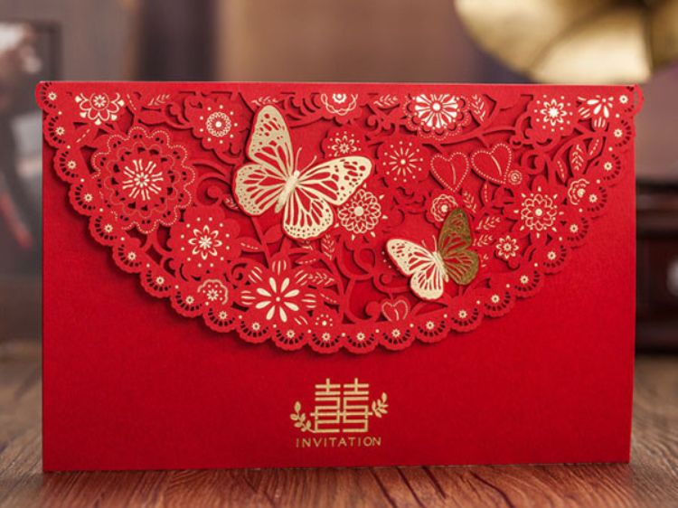 Thiệp cưới truyền thống