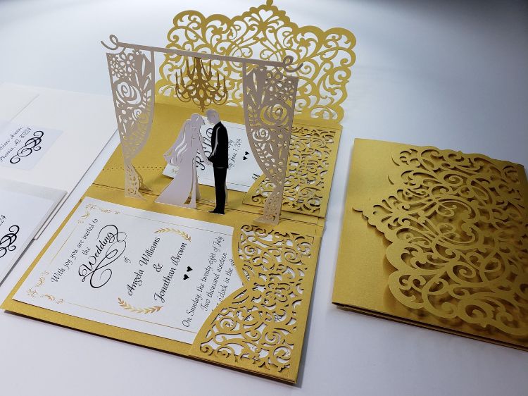Mẫu thiệp cưới 3D độc đáo