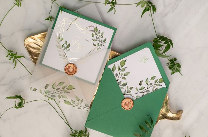 Thiệp cưới dấu seal độc đáo