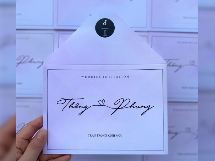 Mẫu thiệp đơn giản giá rẻ, tinh tế