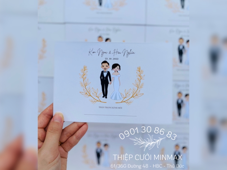 Thiệp cưới mang hơi hướng Hàn Quốc