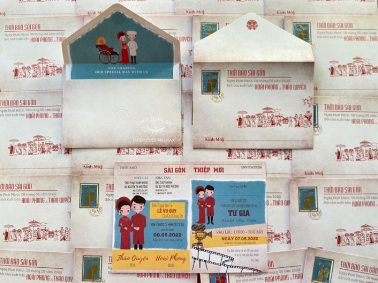 Những lưu ý khi sử dụng thiệp cưới thời bao cấp
