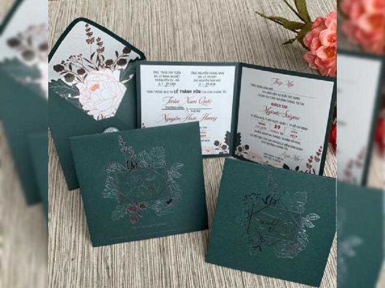 Kích thước in thiệp cưới đạt chuẩn hiện nay